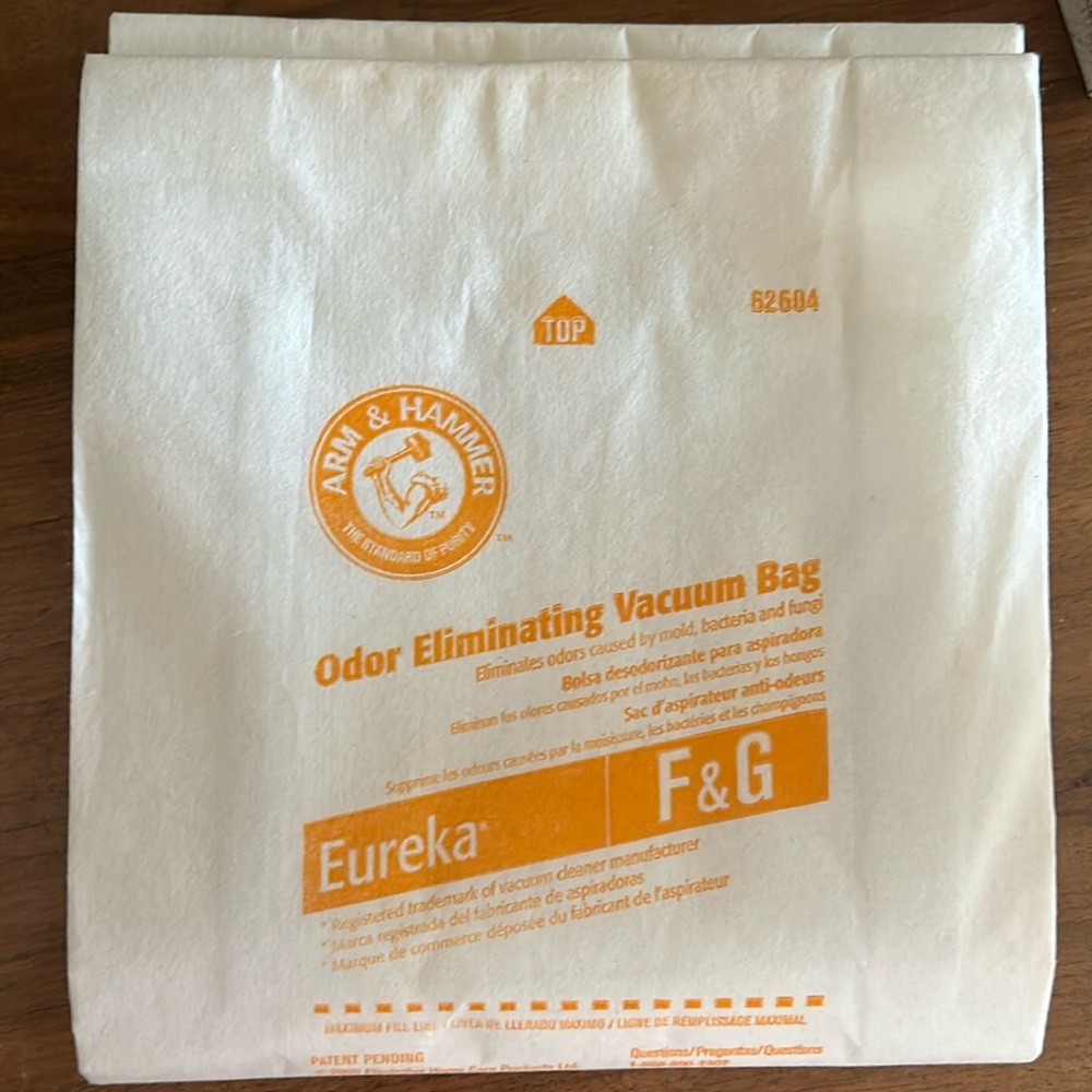 Eureka vacuum bag